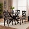 Baxton Studio Quinlan Sand Upholstered and Dark Brown Wood 5-Piece Dining Set 169-8027-10902 - alternate 7